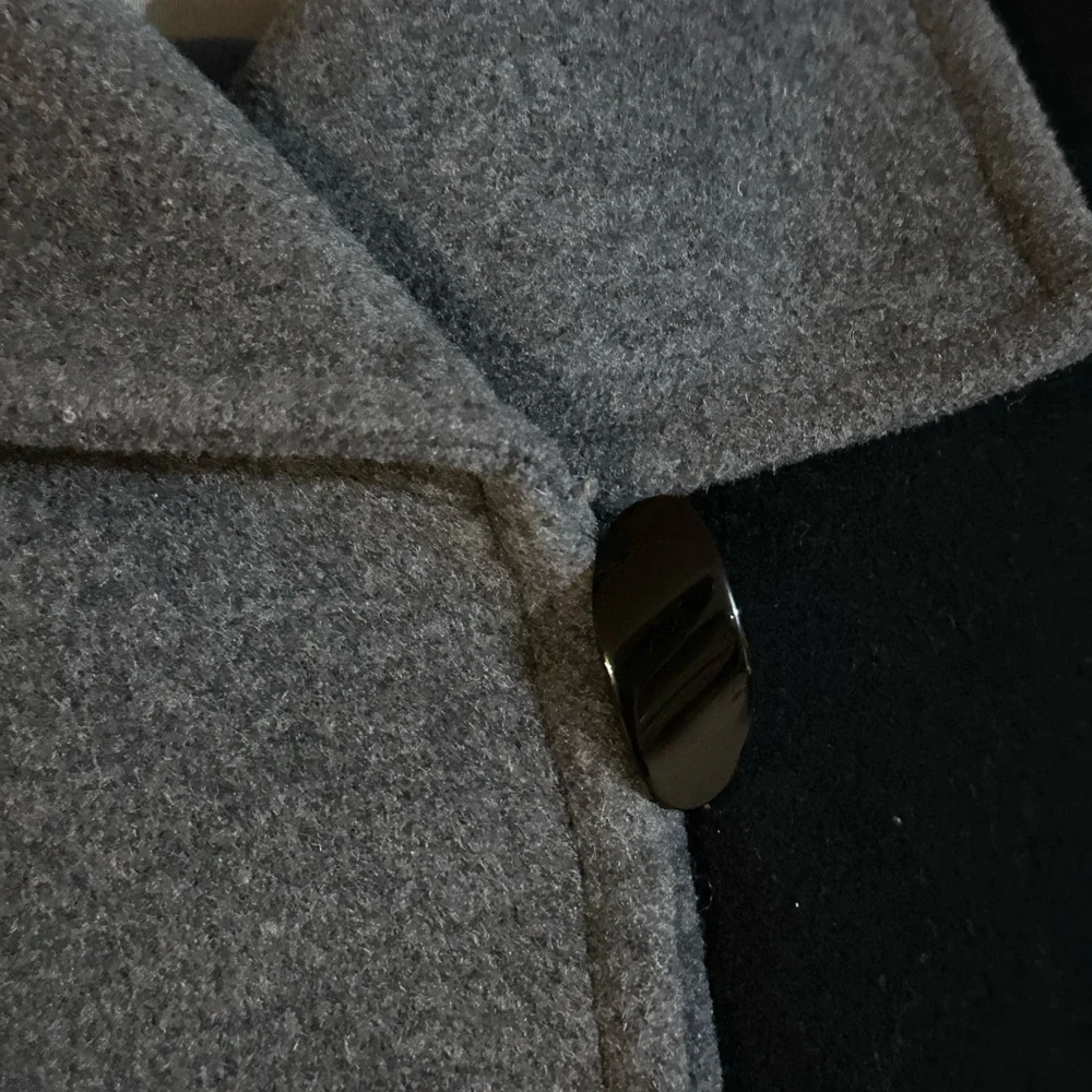 Color Block Pea Coat - Picture 5 of 9